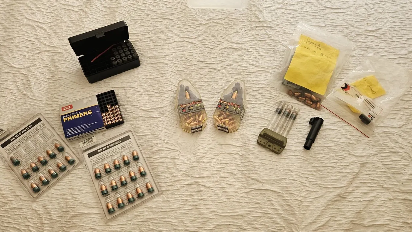 Muzzleloader Ammo Lot: Bullets, Sabots, 209 Primers, Charges
