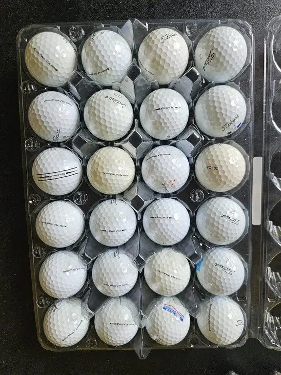 Titleist Pro V1x golf balls, 24 count, slightly used