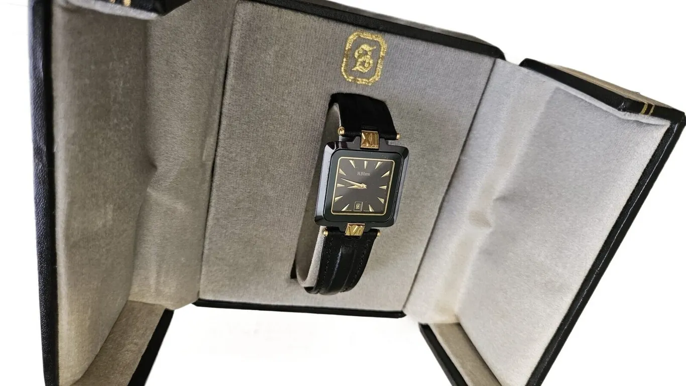 H.Stern Swiss Wristwatch with Box and 1990 Sales Receipt