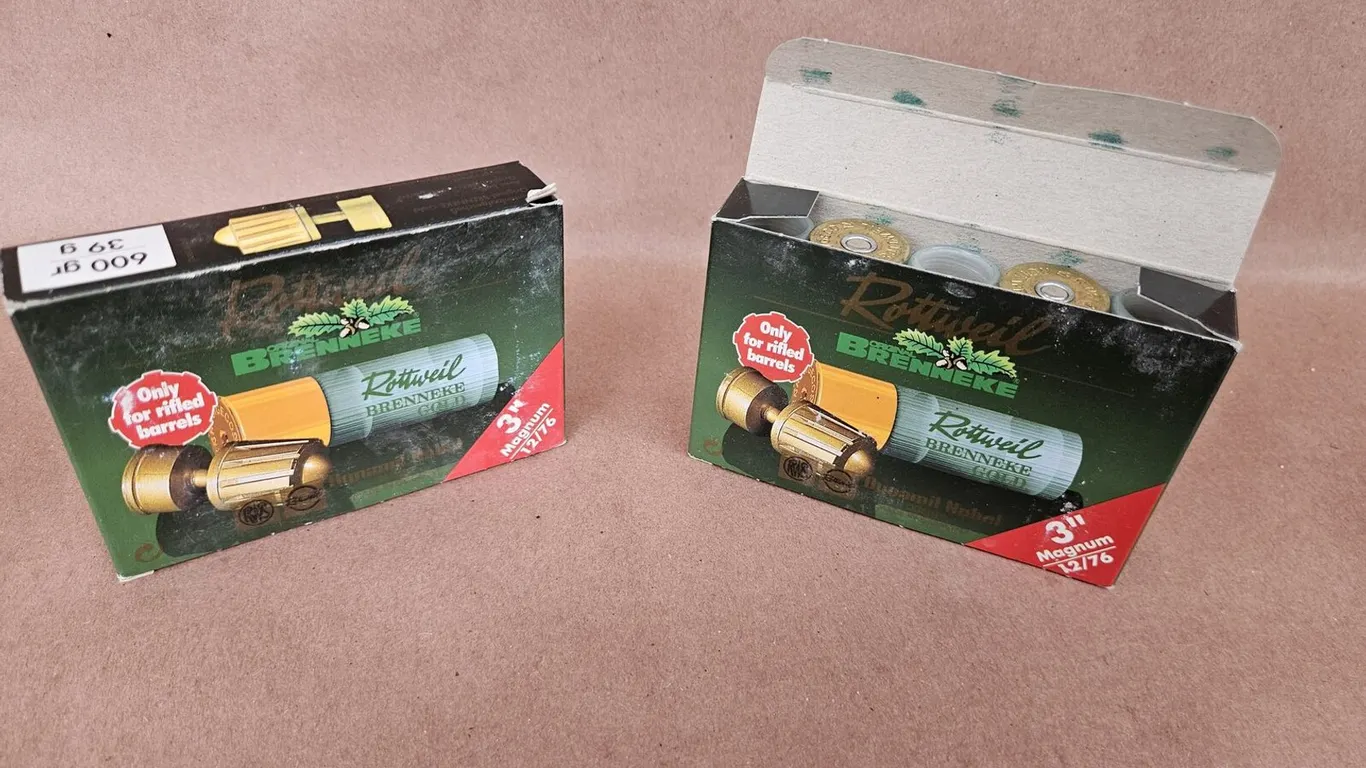 Rottweil Brenneke Gold 12 Ga 3 in Magnum Slugs, 2 Full Boxes