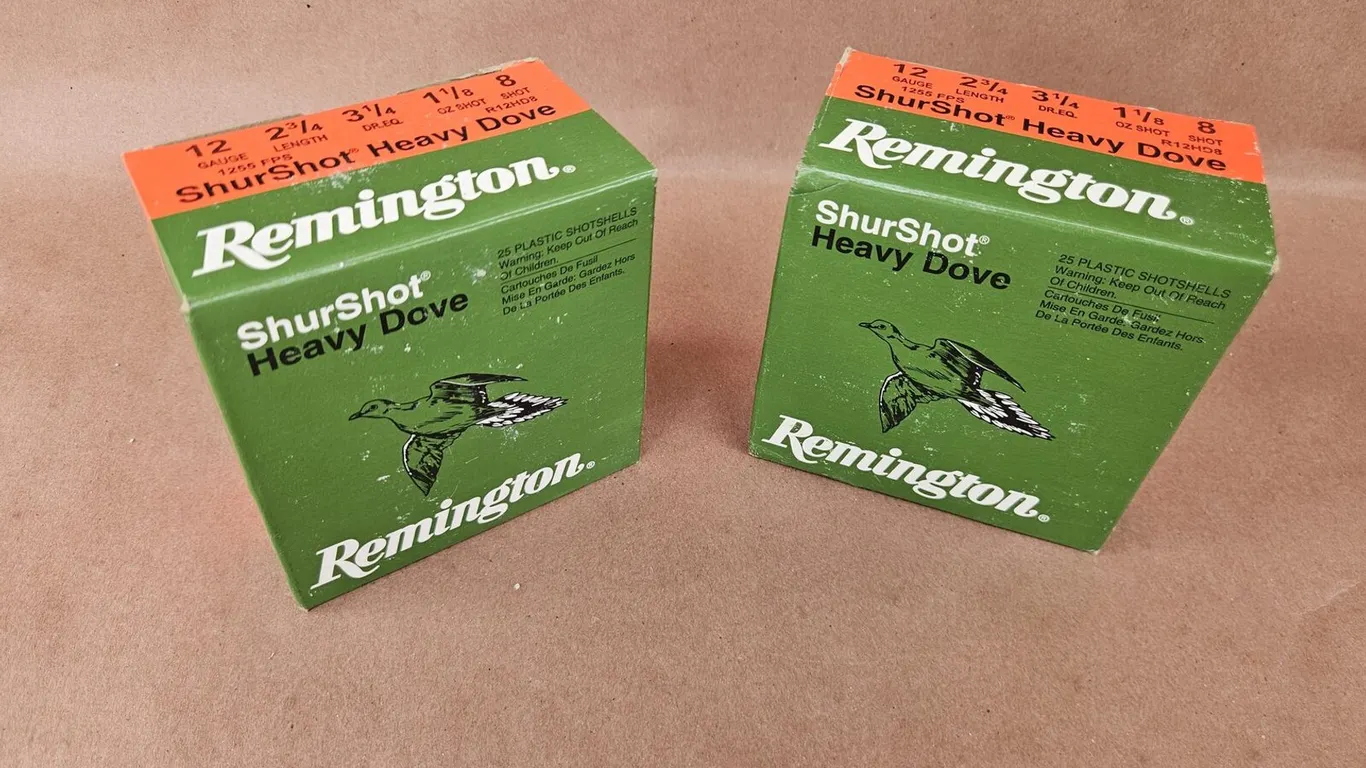 Remington ShurShot Heavy Dove 12 Ga 8 Shot, 2 Boxes, 50 Rounds