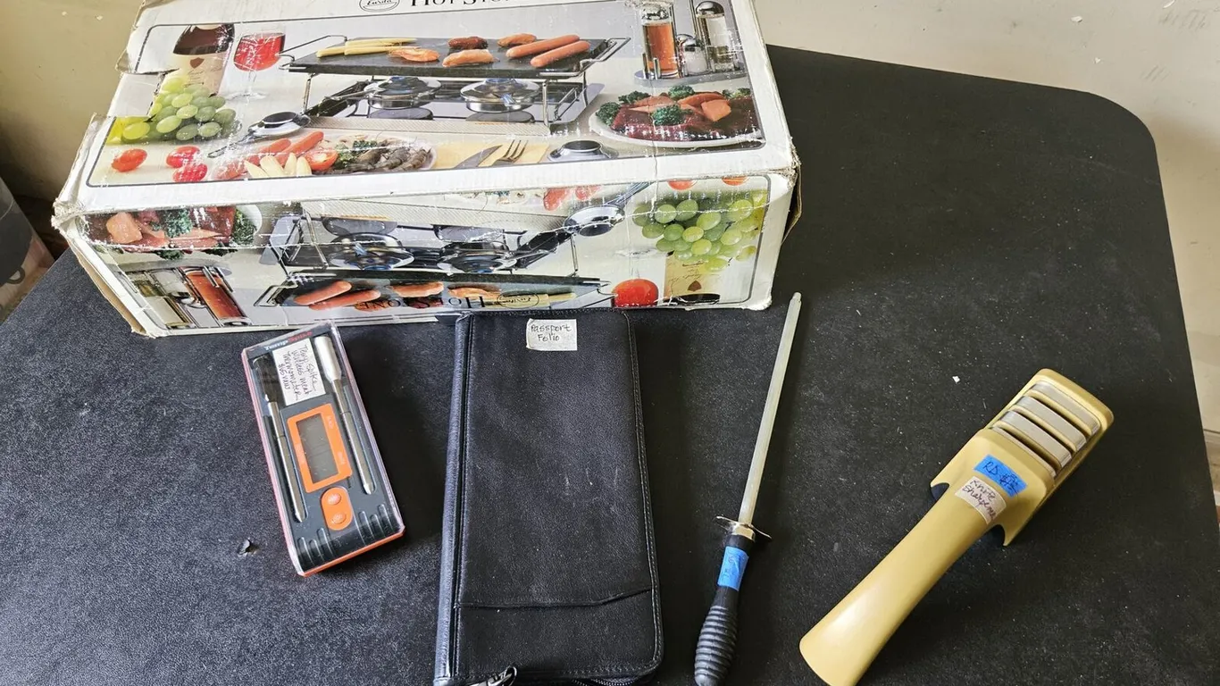 Eurita Hot Stone Raclette Grill & TempSpike Meat Thermometer