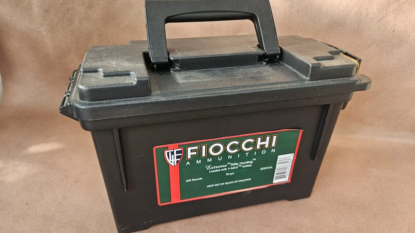 Fiocchi Extrema .223 Rem 50 gr V-MAX, Sealed 200-Round Can