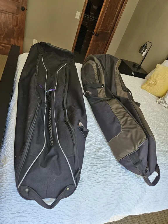 Two Wheeled Golf Club Travel Bags, One TourTrek