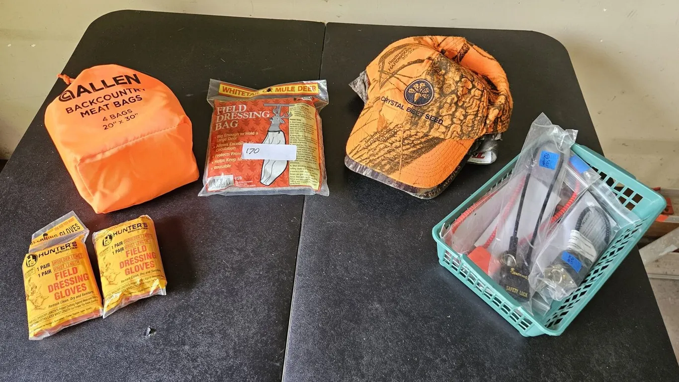 Allen Meat Bags, Field Dressing Kit, Camo Caps and Gun Locks