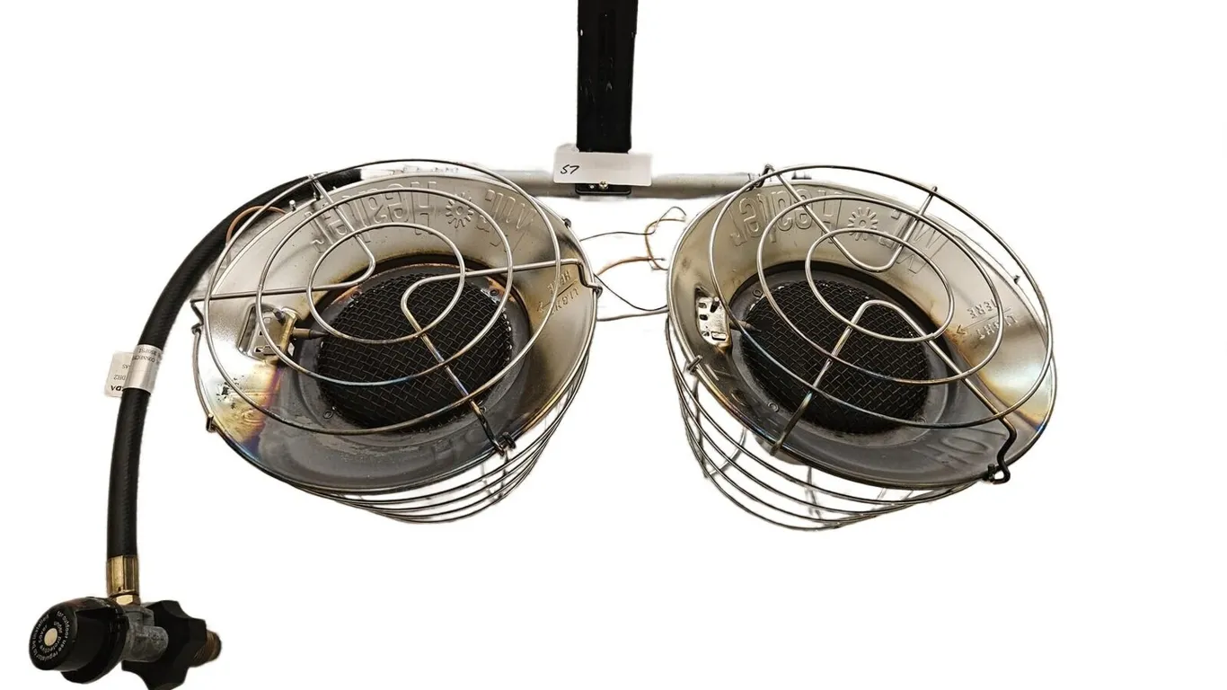 Mr. Heater Double Burner Tank Top Propane Heater with Hose