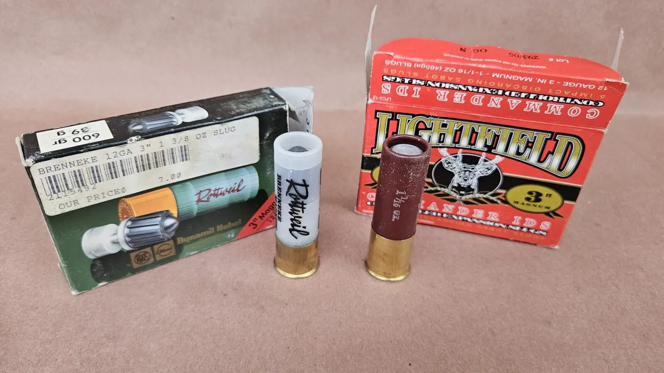 Brenneke and Lightfield 12 Ga 3 in Slugs, 2 Full Boxes