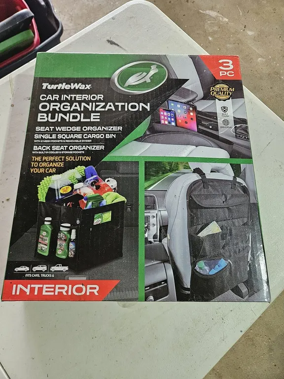 Turtle Wax 3-Piece Car Interior Organization Bundle