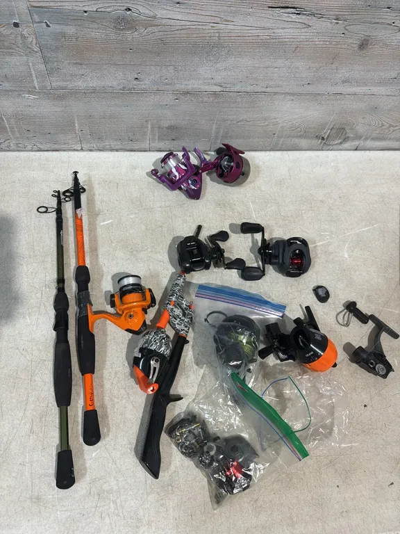 Fishing rods amd reels for repair