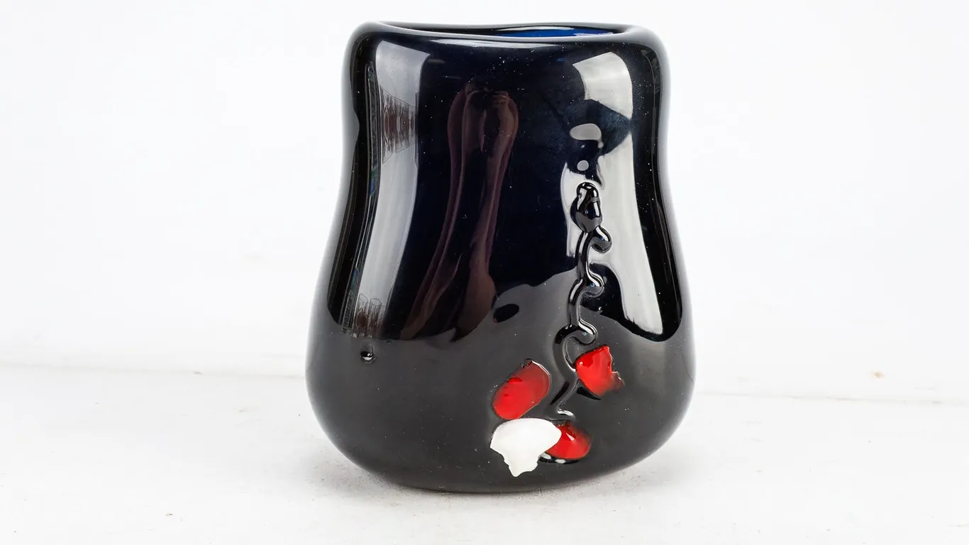 Cobalt Blue Art Glass Vase