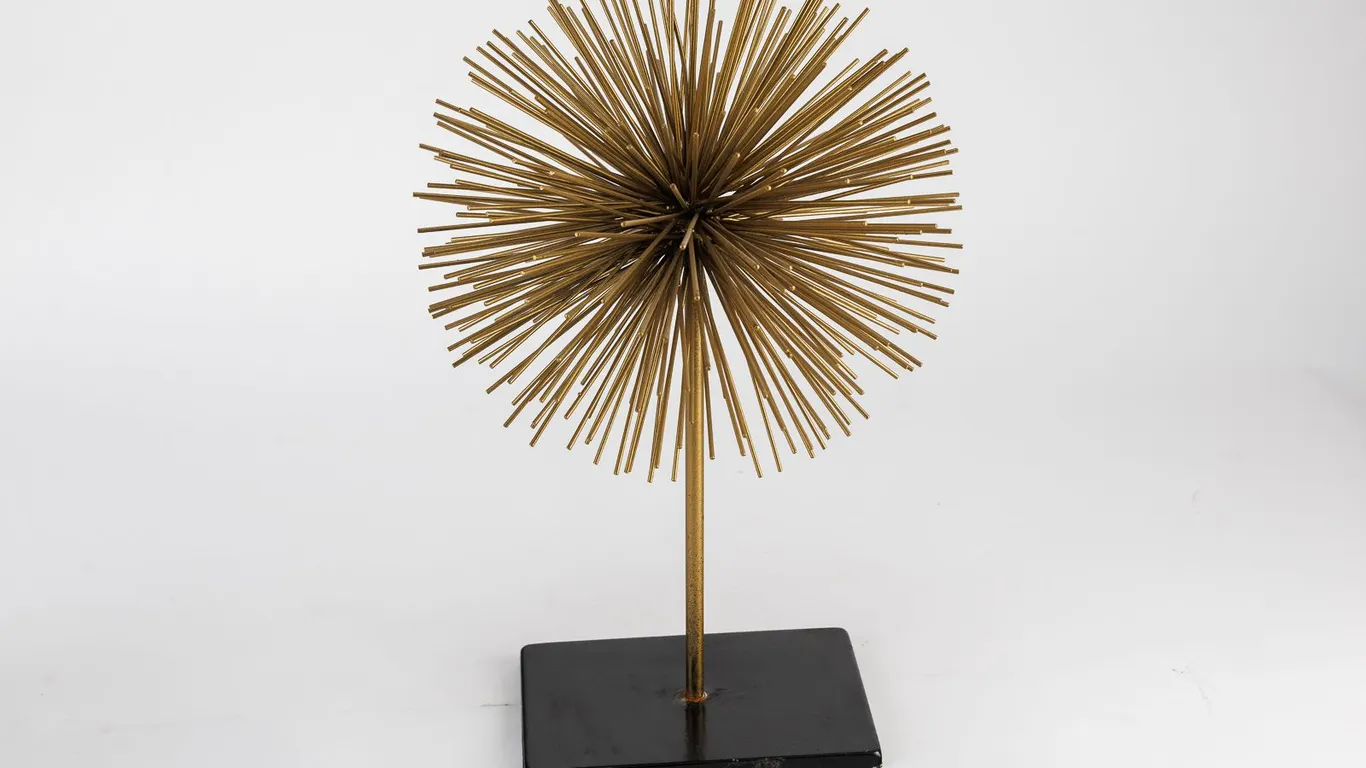 Golden Starburst Atomic Table Sculpture