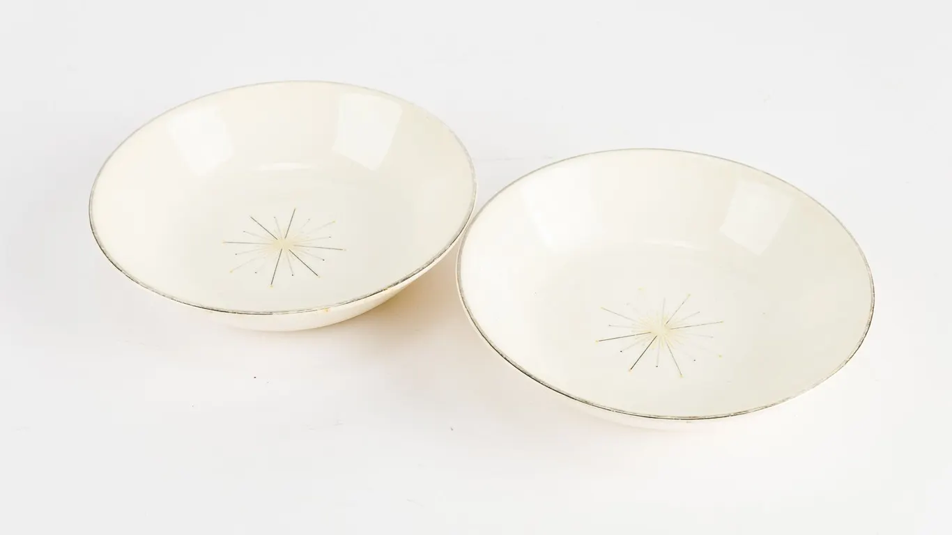 Vintage MCM Homer Laughlin Modern Star Bowls