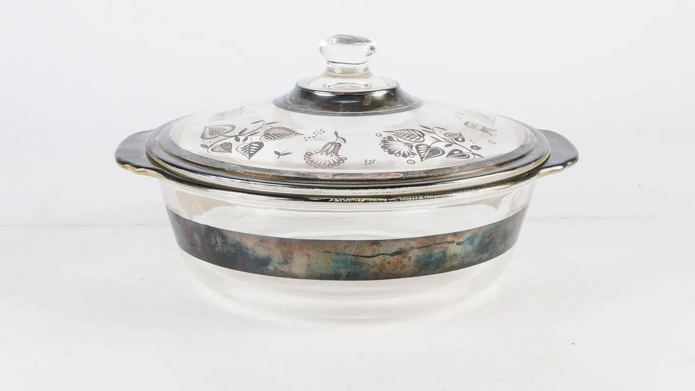 Vintage MCM Fire King Georges Briard Casserole Dish