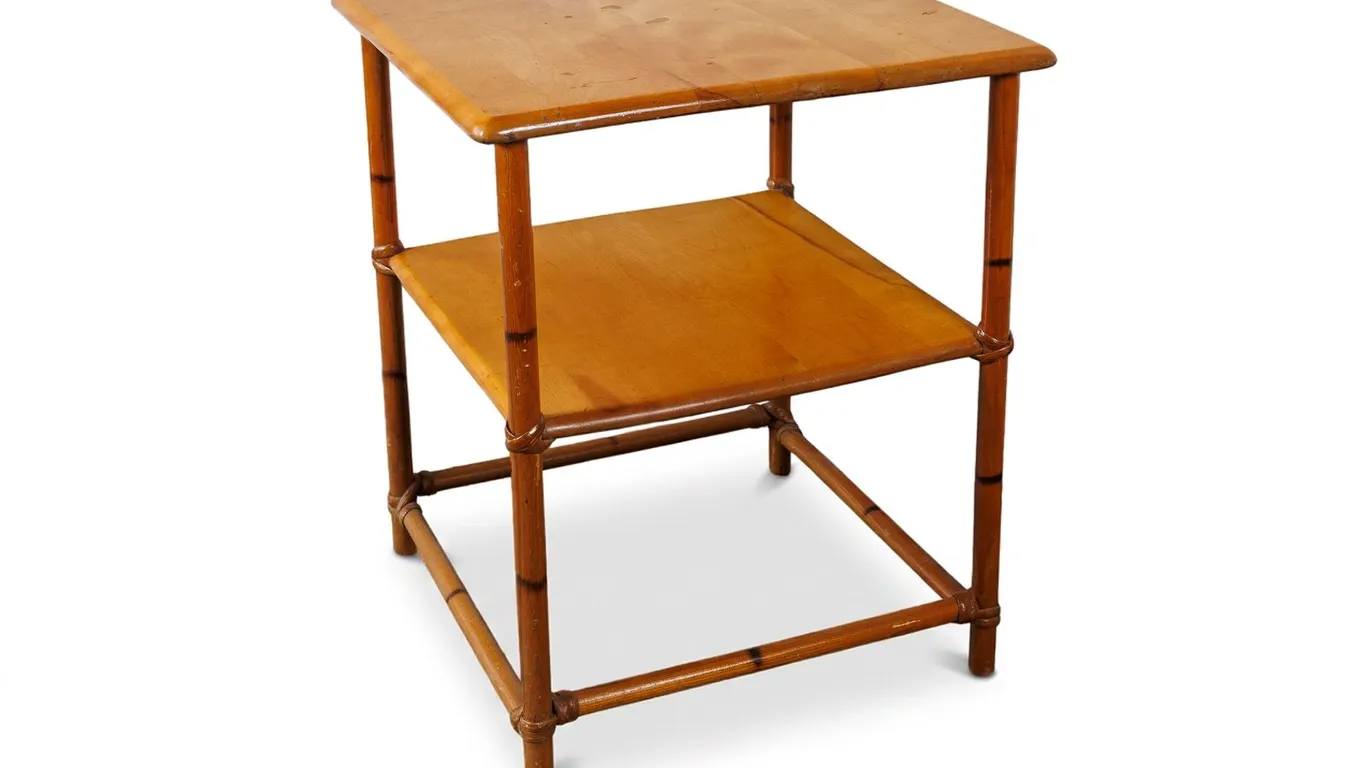 Vintage MCM Heywood Wakefield Ashcraft Side Table