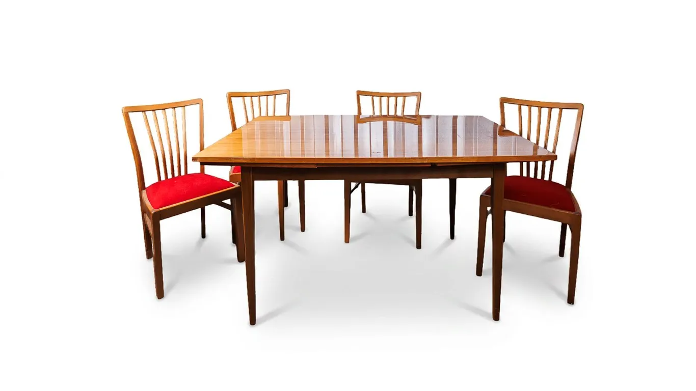 MCM Dining Table with 4 Chairs