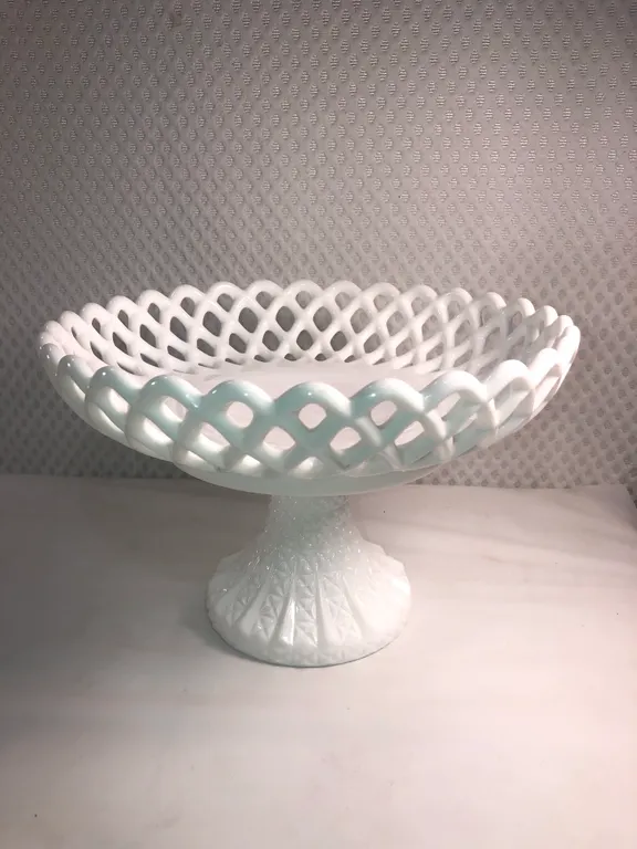 Vintage/Antique Milkglass Pedestal Compote