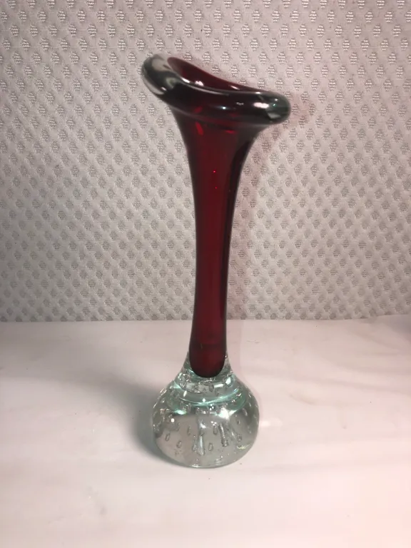 Vintage Swedish Art Glass Vase