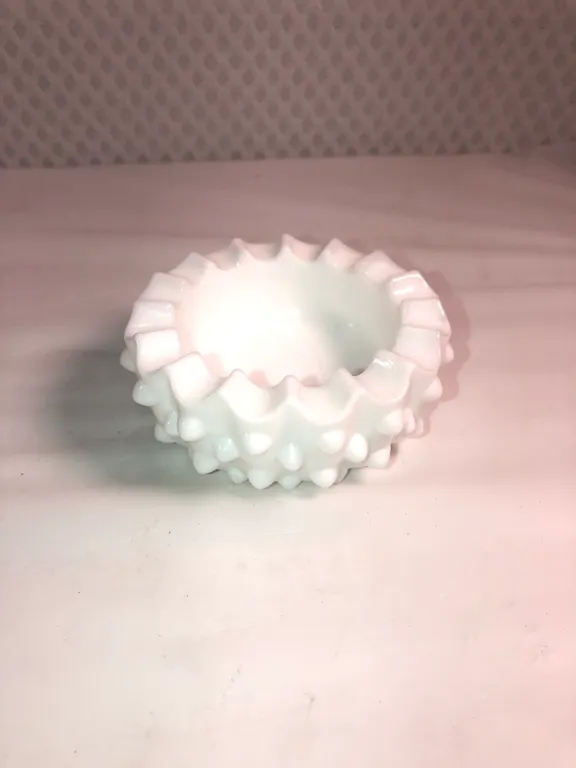Fenton Hobnail Milkglass Ashtray