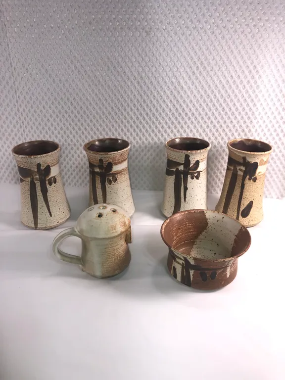 Vintage Speckled Stoneware Pieces