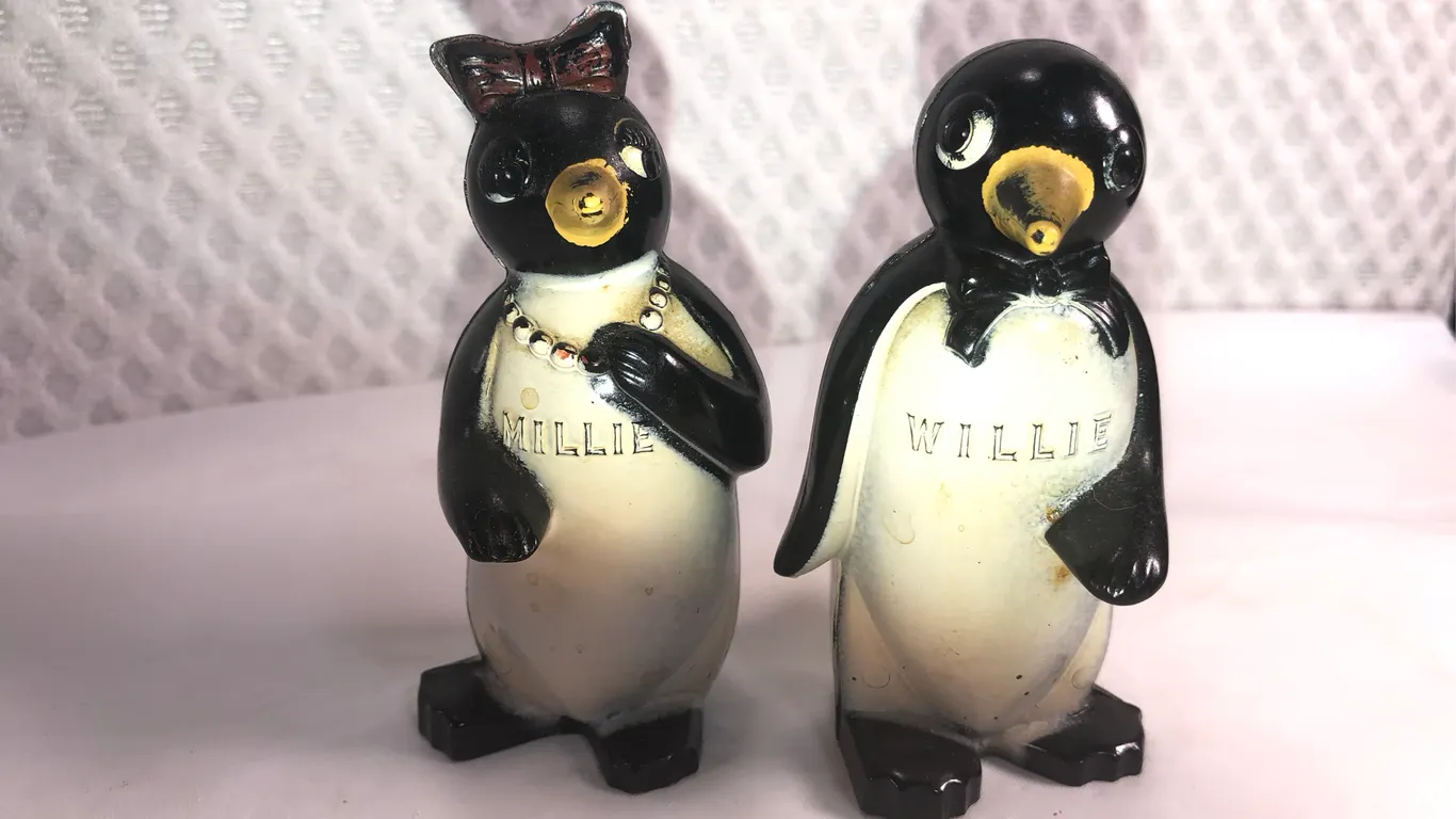 Vintage Plastic Salt and Pepper