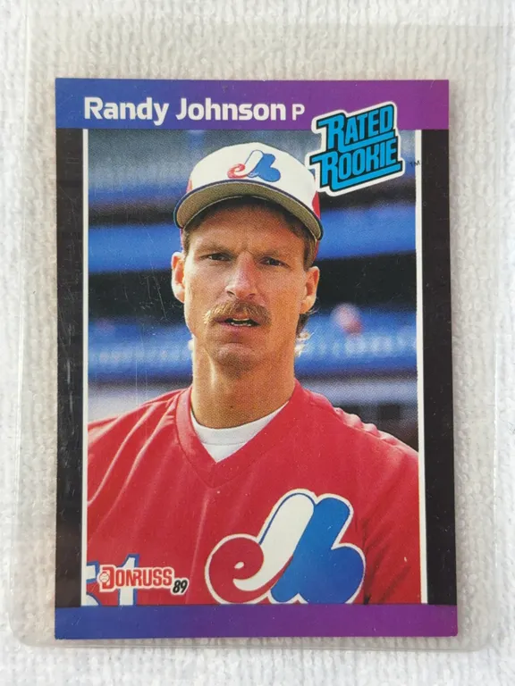Randy Johnson Donruss 1989 Rated Rookie Baseball Card
