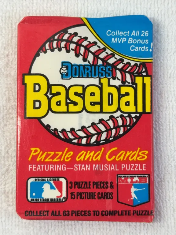 Unopened Pack of Donruss 1988 Baseball Cards featuring Stan Musial Puzzle