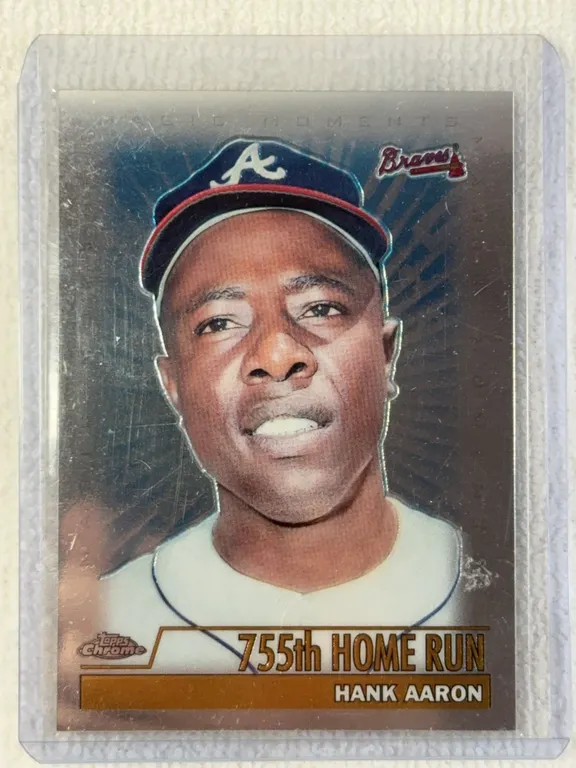 Hank Aaron Topps Chrome 2000 Baseball Card
