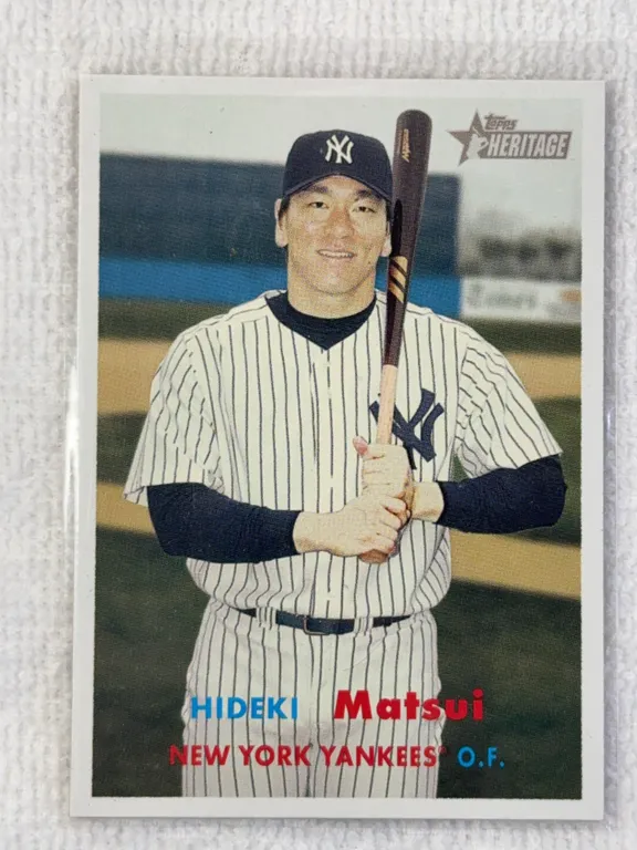 Hideki Matsui Topps Heritage 2006 Baseball Card