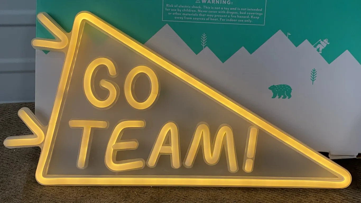 *APPEARS NEW* Pillowfort GO TEAM Kids' Neon Light