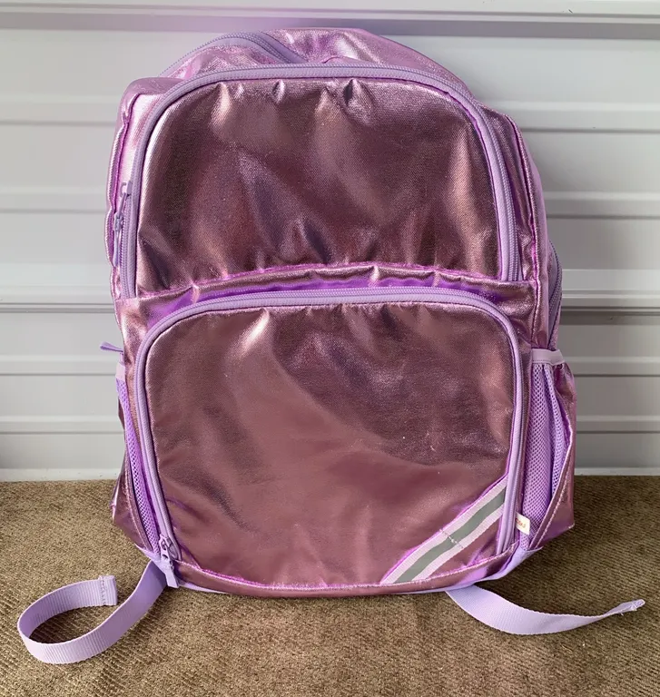 *NEW* Cat & Jack Kids' 17'' Classic Backpack - Metallic Purple
