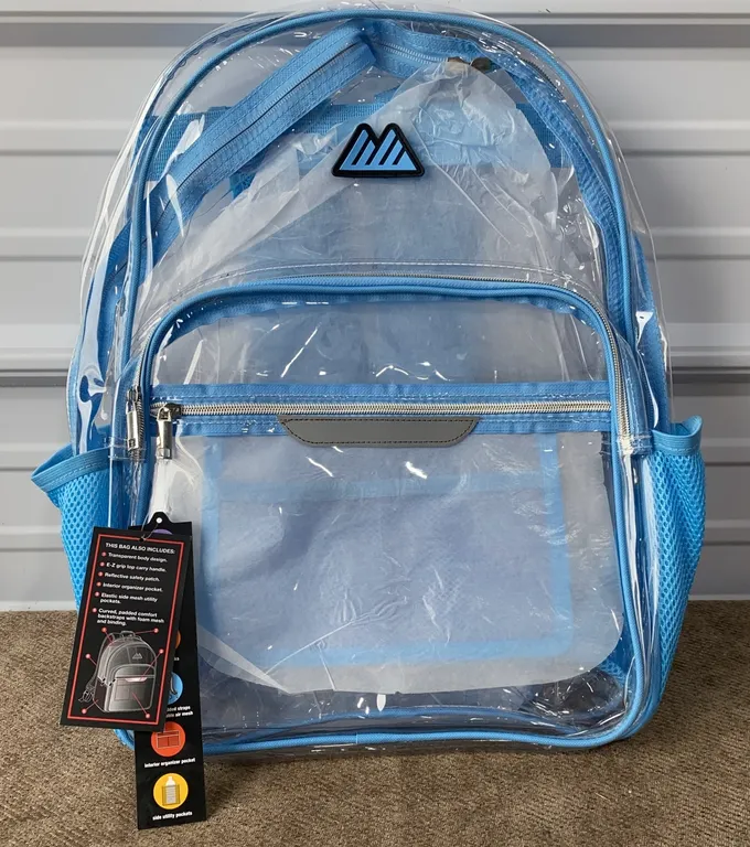 *NEW* Summit Ridge Clear Waterproof Heavy Duty Stadium Approved Backpack
