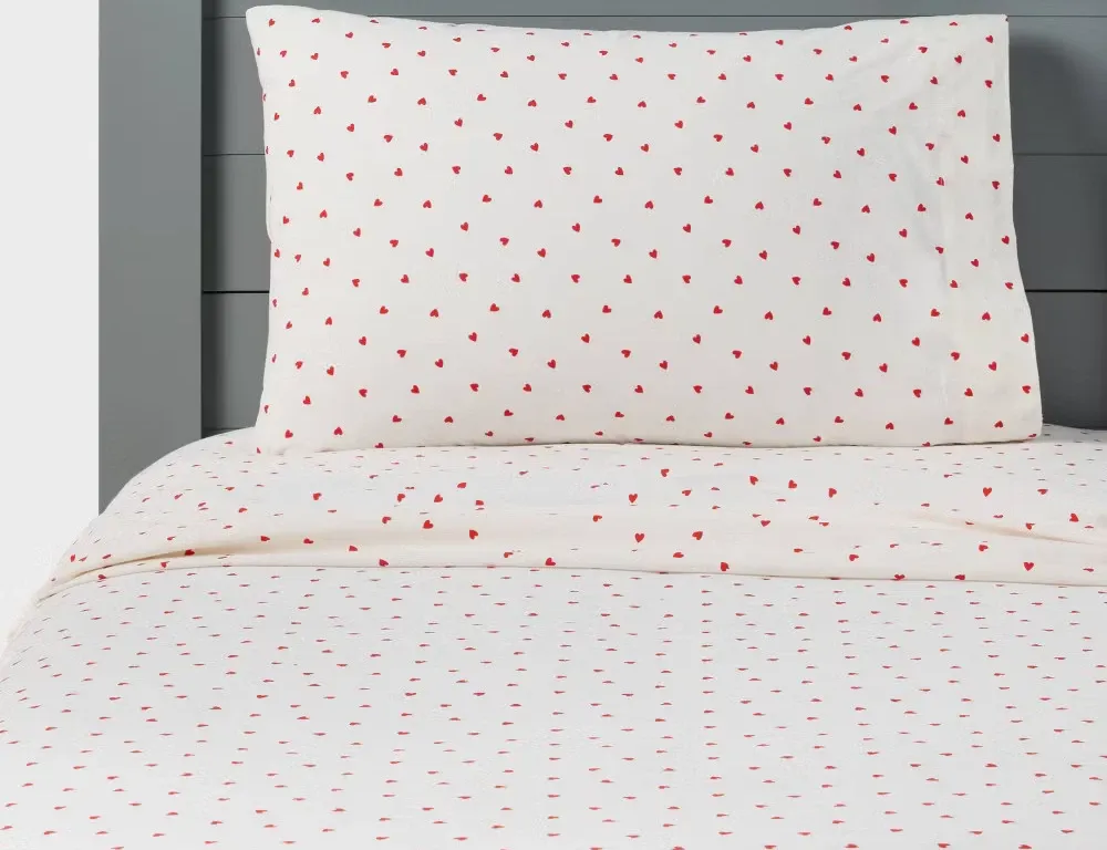 *NEW* Pillowfort Hearts Cotton Sheet Twin Set