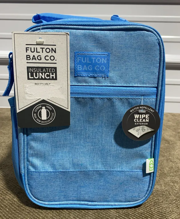 *NEW* Fulton Bag Company Upright BPA Free Lunch Bag - Blue
