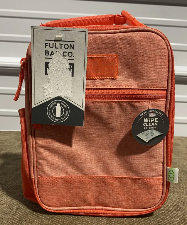 *NEW* Fulton Bag Company Upright BPA Free Lunch Bag - Peach
