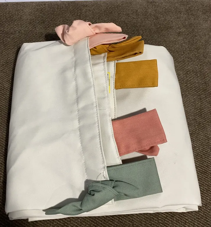 *NEW* Pillowfort 42"W x 84"L Tie Top Window Curtain Panel