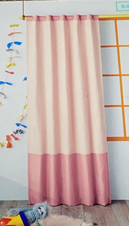 *NEW* Pillowfort 42"W x 84"L Tonal Window Kids' Blackout Window Curtain Panel Pink