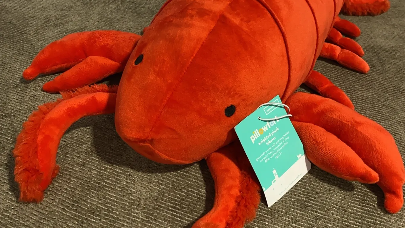 *NEW* Pillowfort Weighted Lobster Plush Throw Pillow