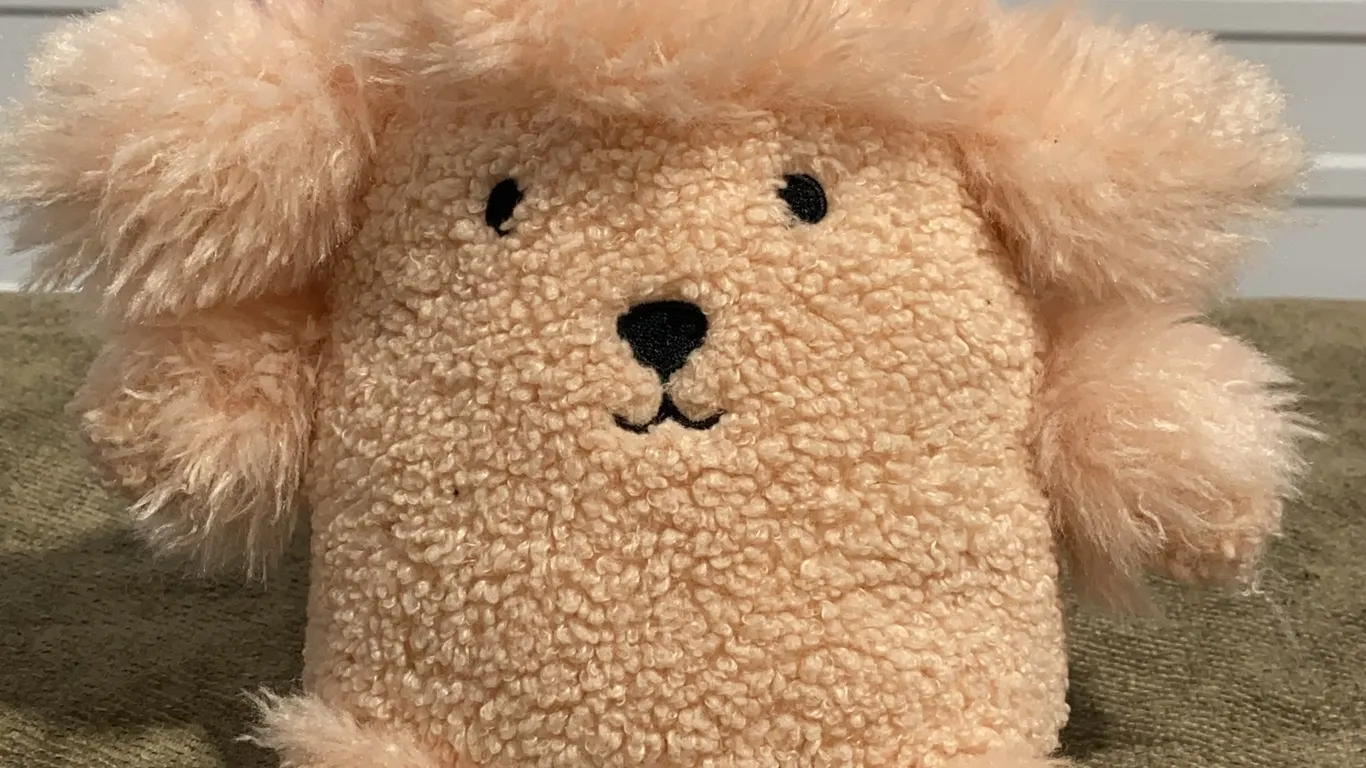 *APPEARS NEW* Pillowfort Poodle Kids' Mini Weighted Plush Throw Pillow - Pink