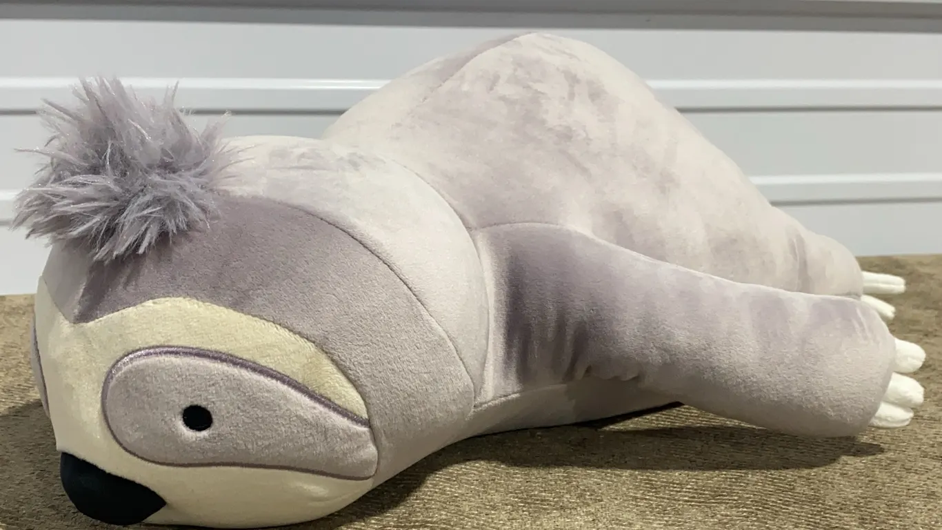 *APPEARS NEW* Pillowfort Sloth Weighted Plush Kids' Throw Pillow - Gray