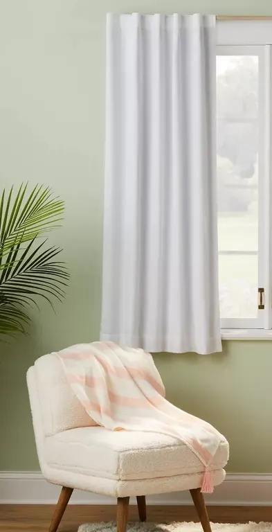 *NEW* Pillowfort 42"x63" Blackout Twill Solid Kids' Panel - White