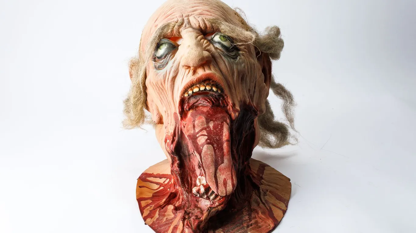 Vintage Latex Throat Ripper Mask