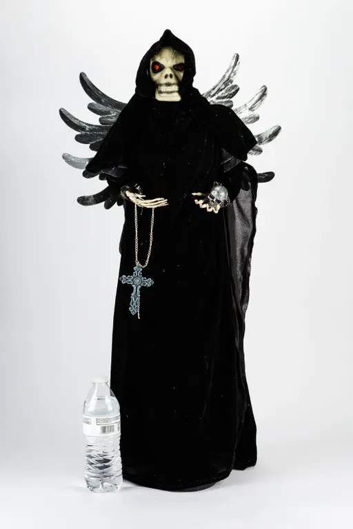 Standing Grim Reaper Skeleton Figure Halloween Tabletop Decoration