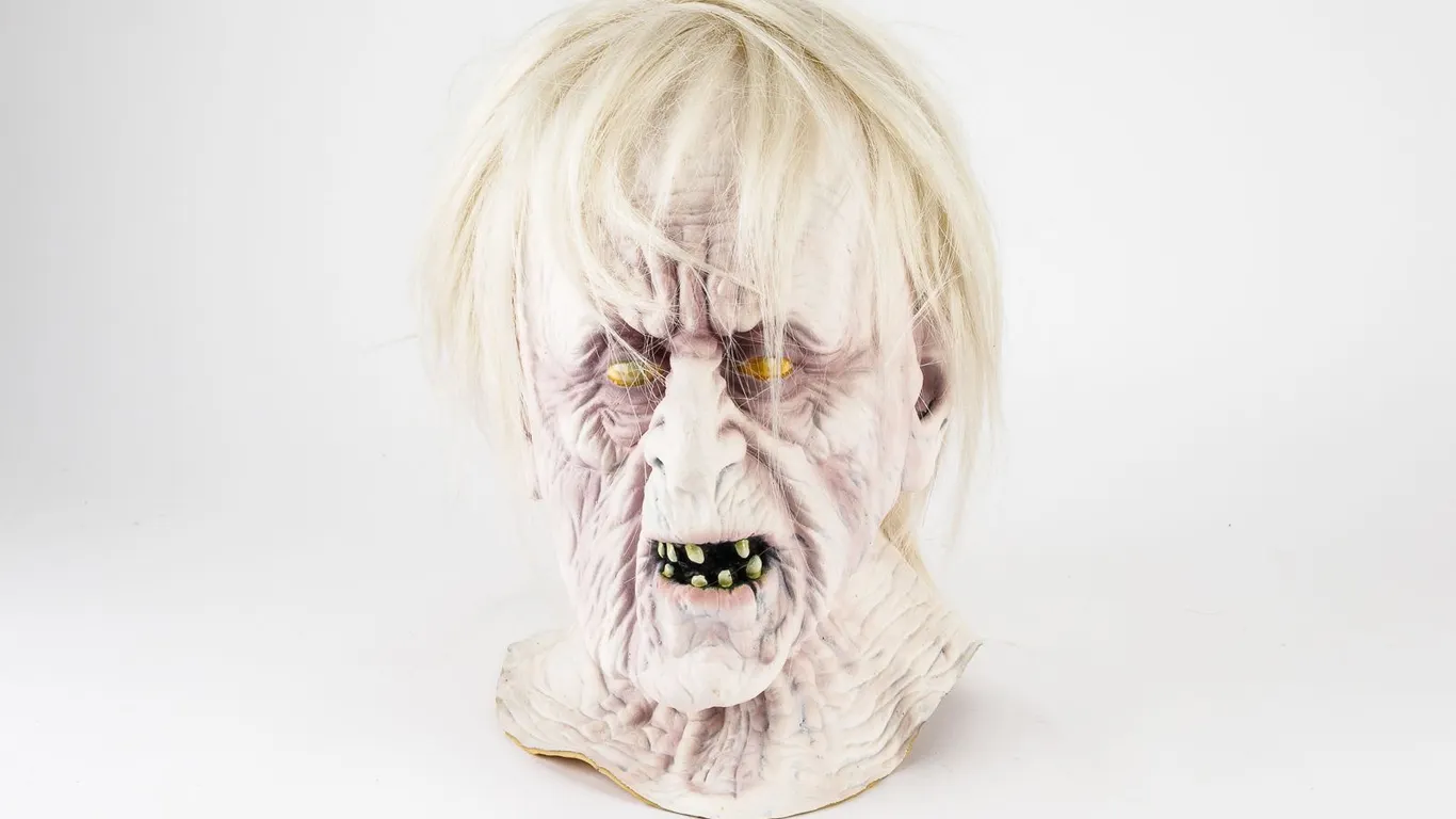 Vintage Latex Halloween Ghastly Crone Mask