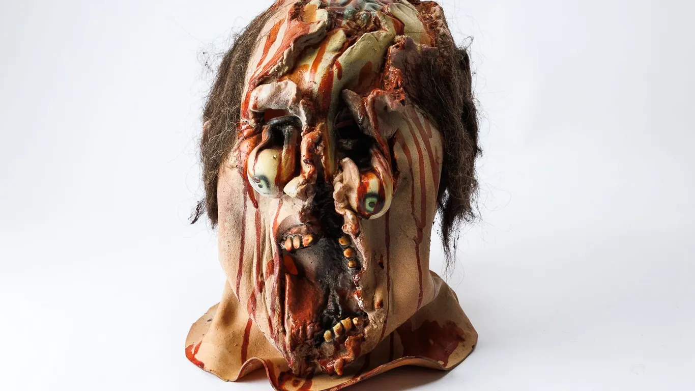 Vintage Latex Zombie Face Splitter Mask
