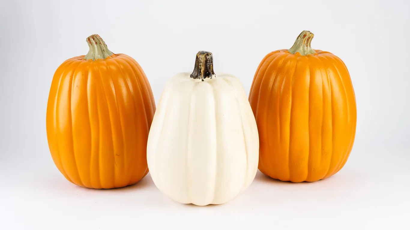 3 Foam Pumpkin Decorations