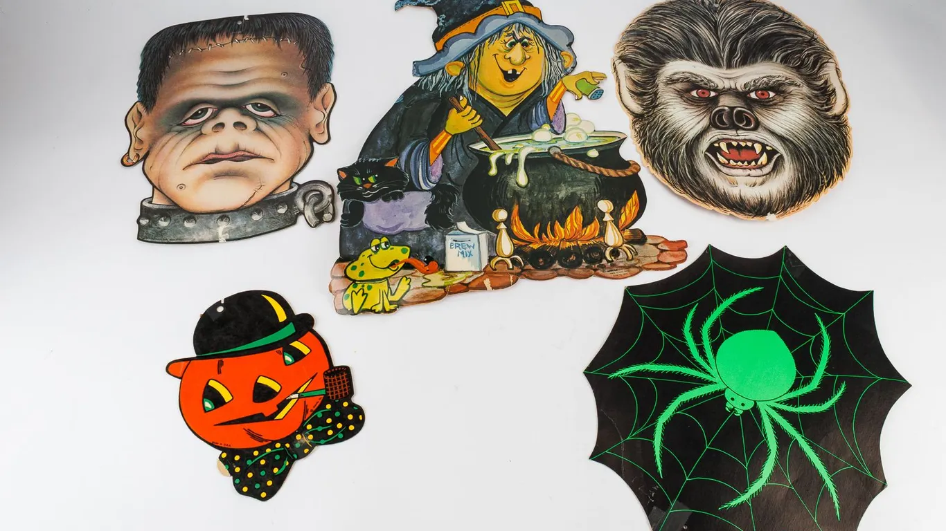 Vintage Halloween Paper Cutouts