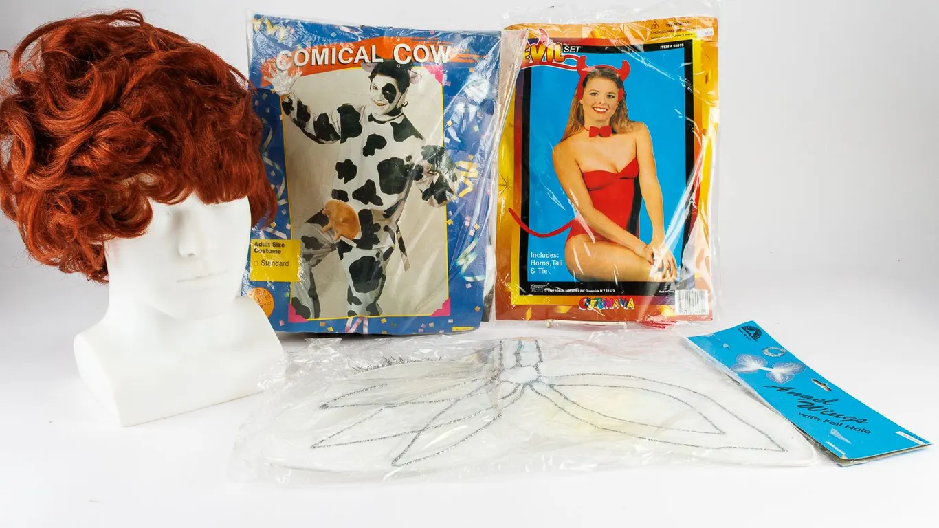 A Grouping of Cute Halloween Costumes! An Angel & Devil & Cow Oh My!