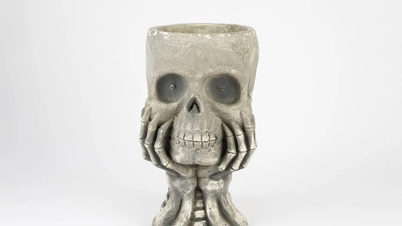 Composite Skull Candy Dish