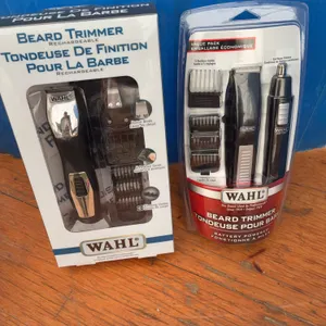 Unused Wahl rechargeable and one battery beard trimmers