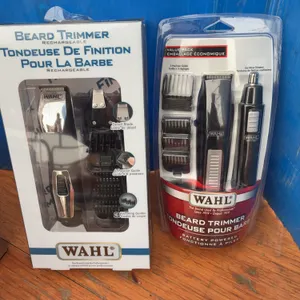 Unused rechargeable Wahl beard trimmer, unused wall battery operated beard trimmer 8￼